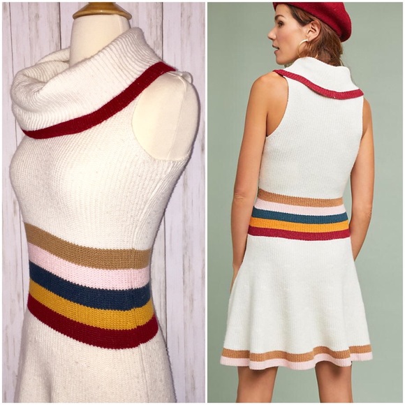 LAST ONE! Anthropologie Maeve Mod Sweater Dress - Picture 6 of 8